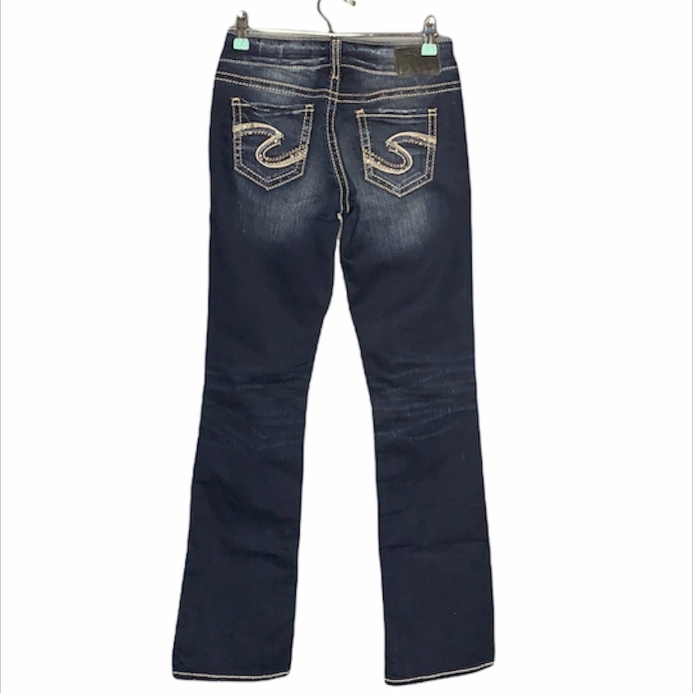 Silver Jeans Suki Slim Dark Wash Bootcut Jean - Picture 3 of 15